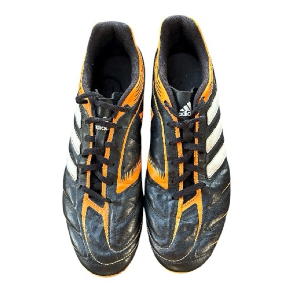 Adidas Black and Orange Soccer Cleats